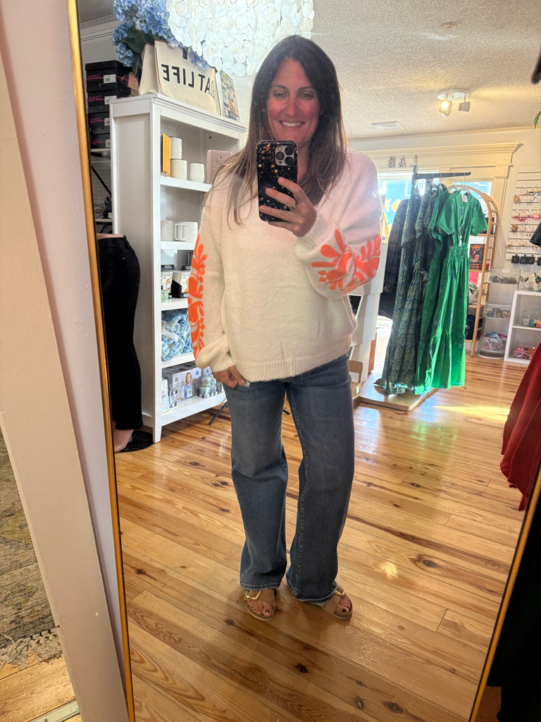 Emmy Embroidered Sweater