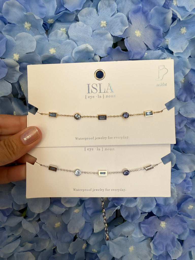 Waterproof CZ anklets