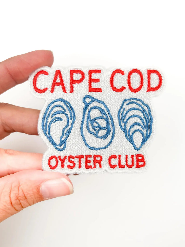 Cape Cod Oyster Club Patch – Coastal Embroidered Iron On