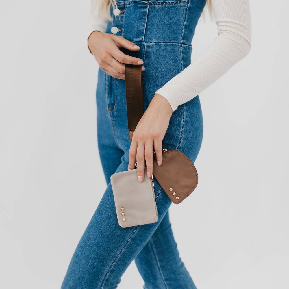 Dolly Dual Pouch Wristlet : Teal/Blue