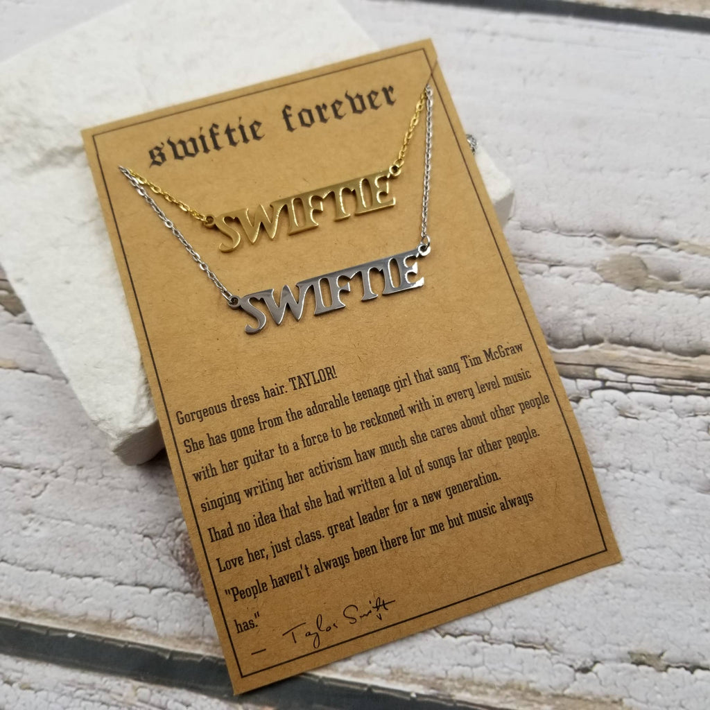 Taylor Swift SWIFTIE Necklace Set Of 2