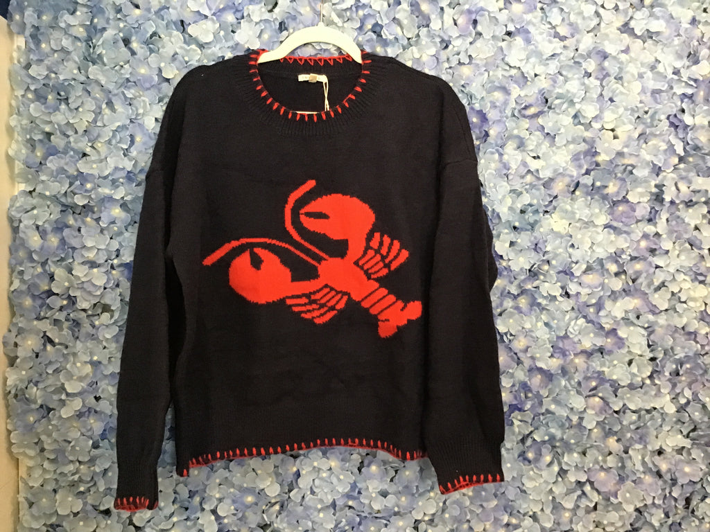 Lotsa lobster sweater