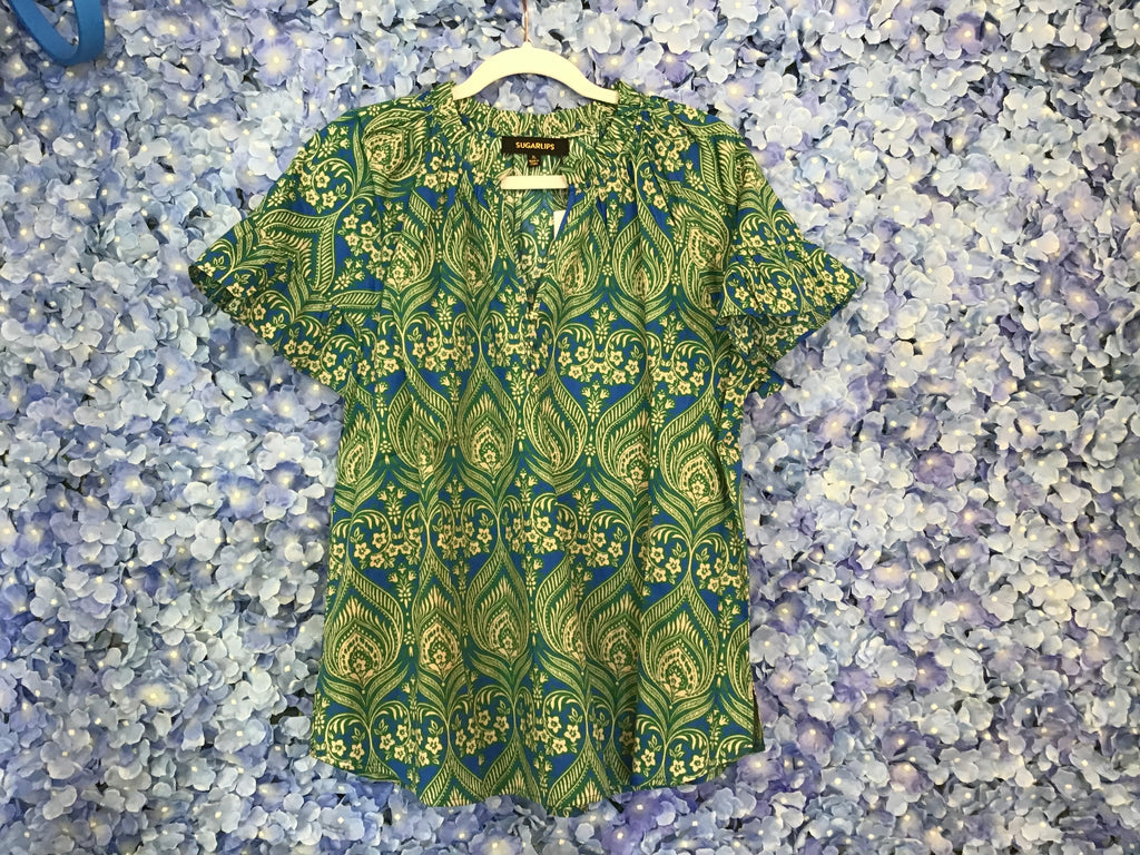 Macy ruffle top