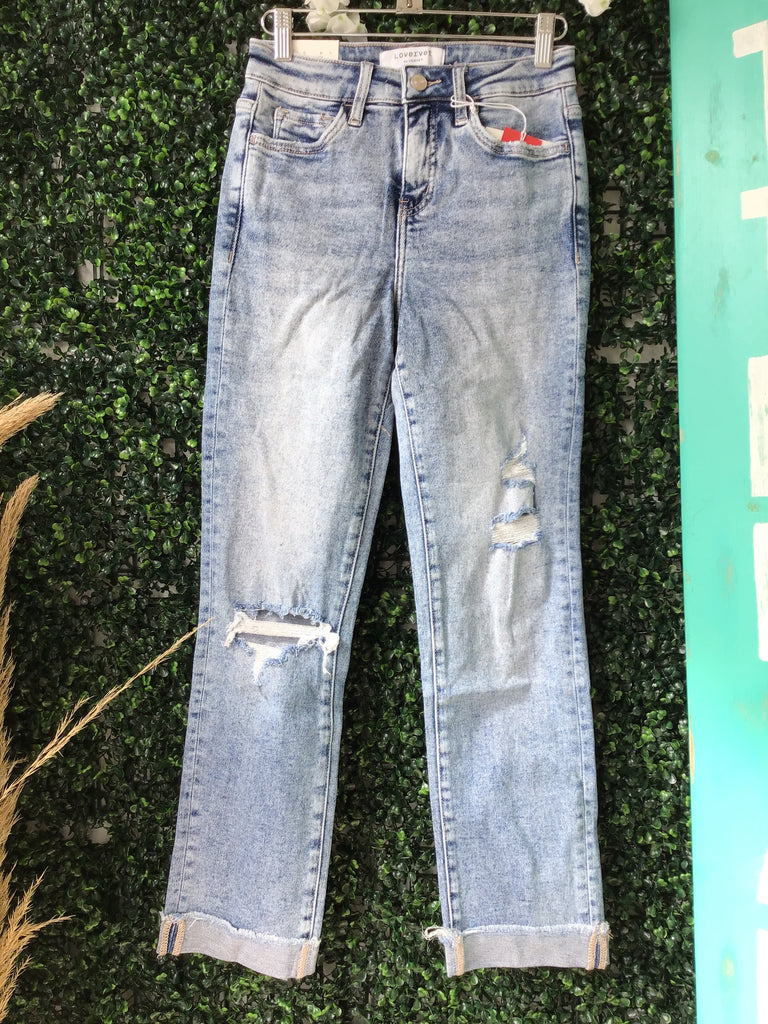 Lovervet distressed straight