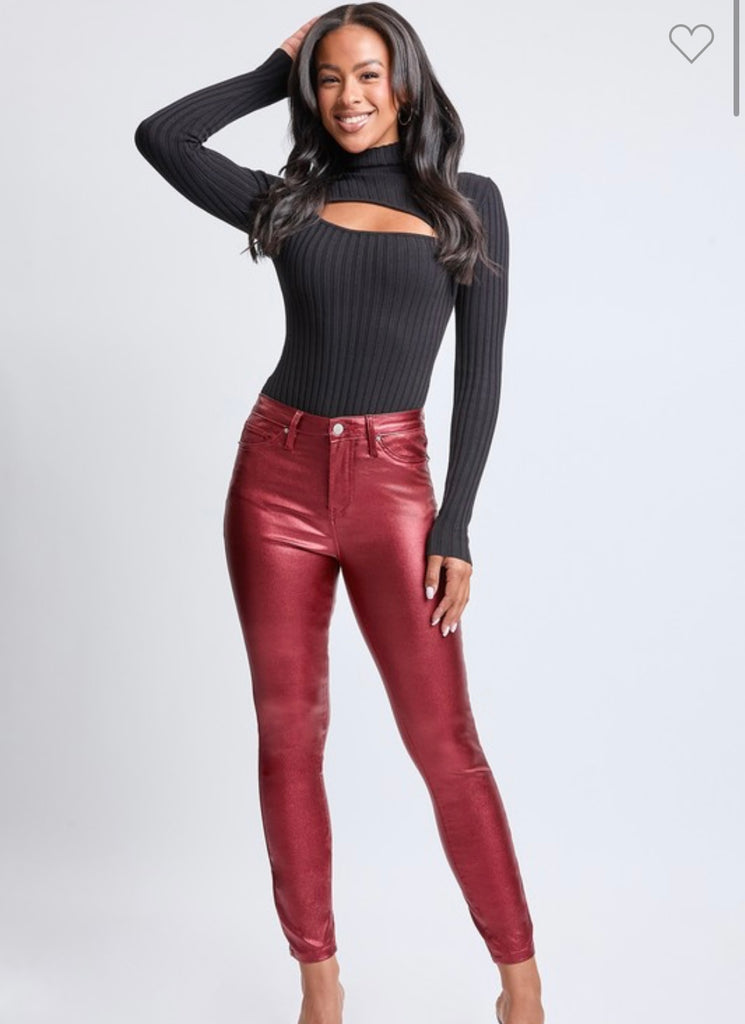Marin Metallic High Rise Skinny