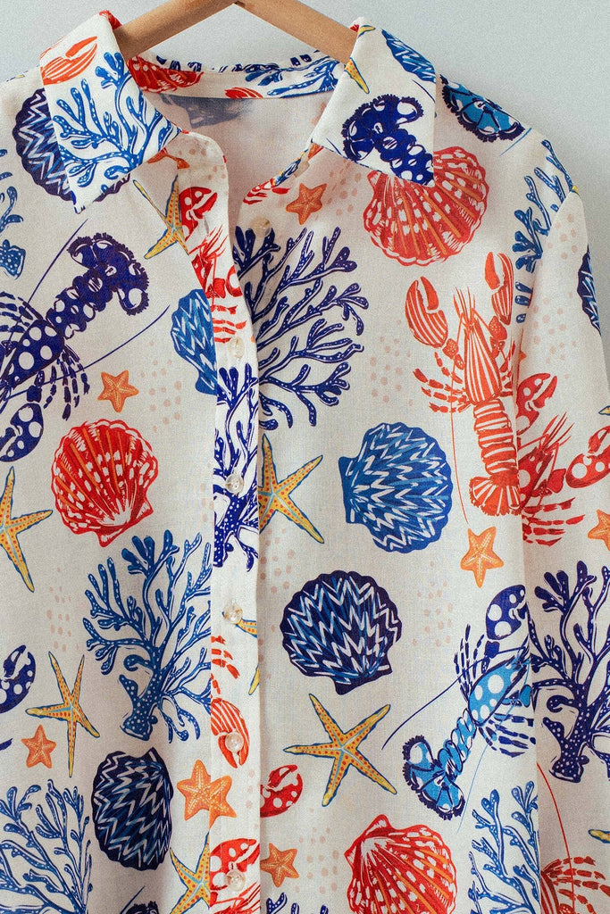 Beach Life Relaxed Button up