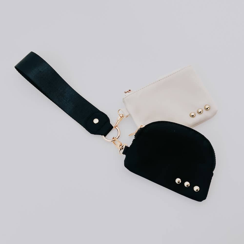 Dolly Dual Pouch Wristlet : Khaki/Brown