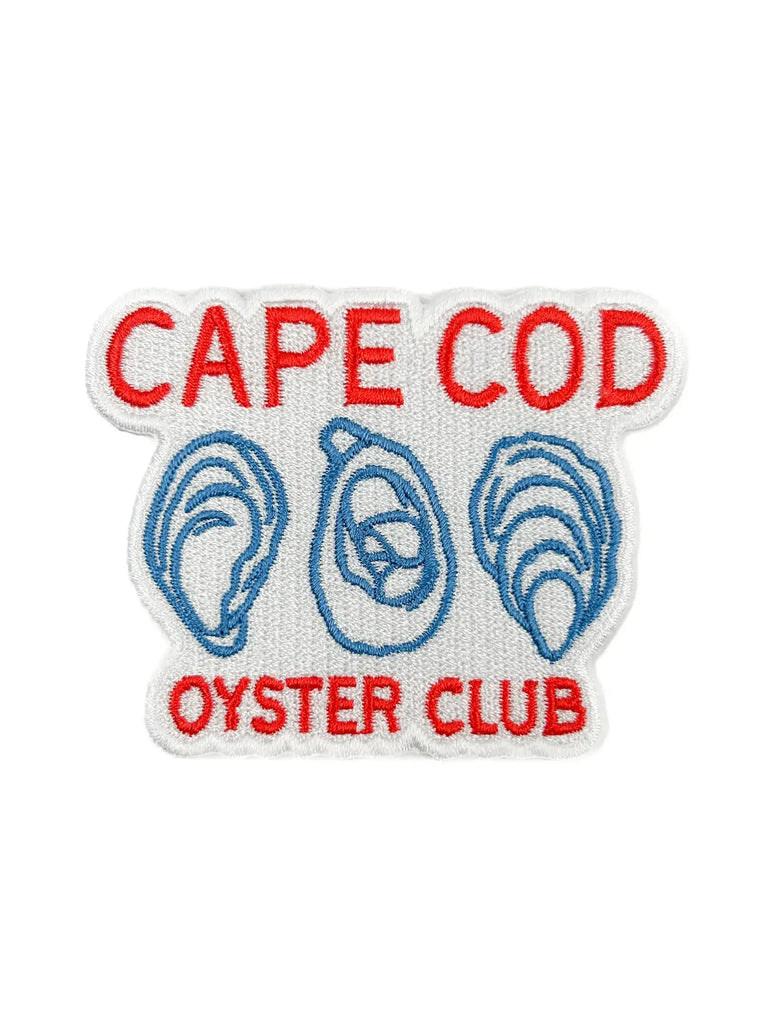 Cape Cod Oyster Club Patch – Coastal Embroidered Iron On