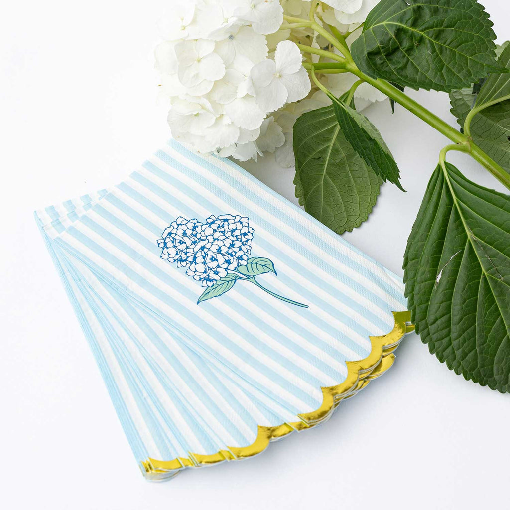 Hydrangea Paper Guest Towel Set