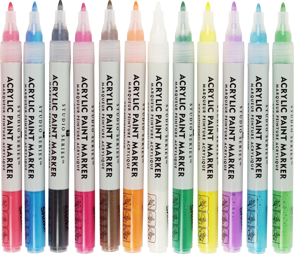 Studio Series Acrylic Paint Marker Set (12-piece set)
