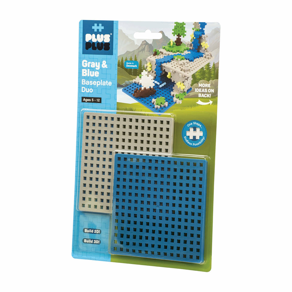 Baseplate Duo - Gray and Blue