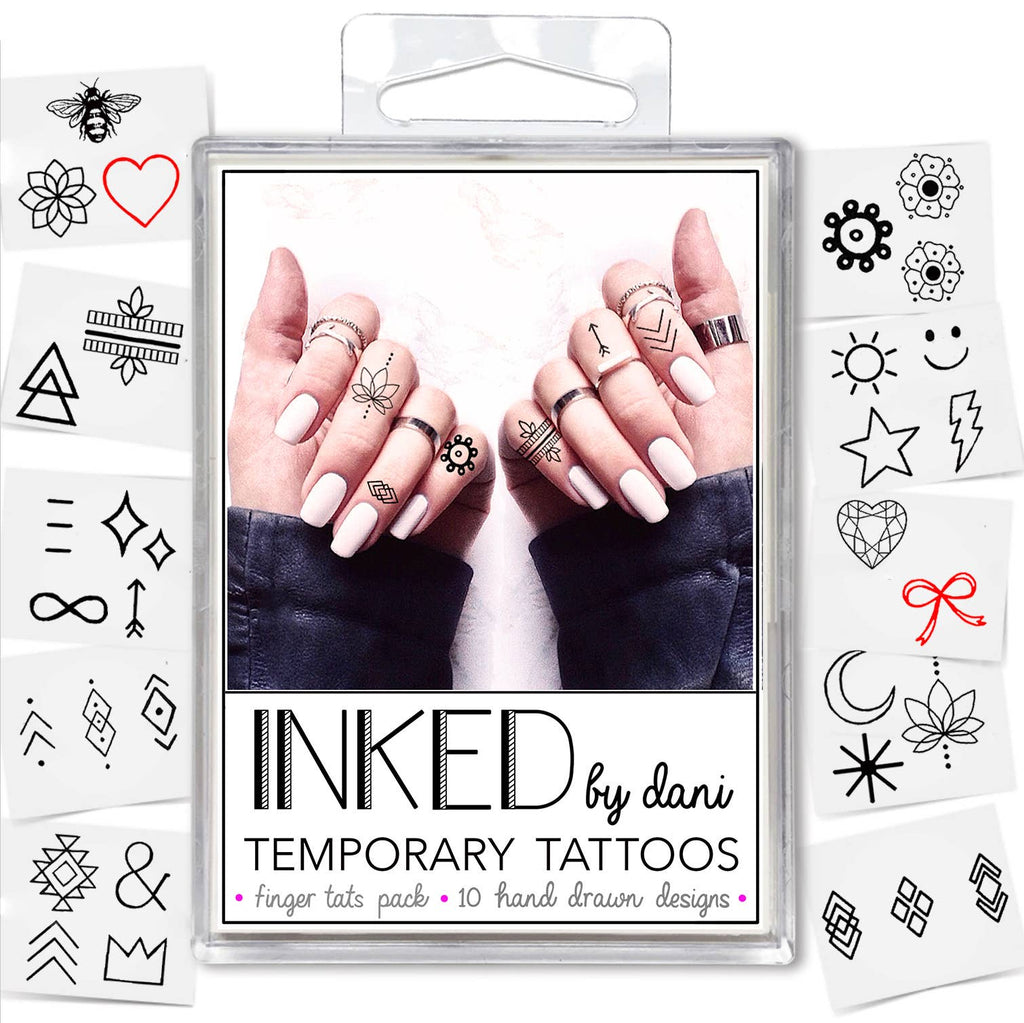 INKED by dani Temporary Tattoo packs